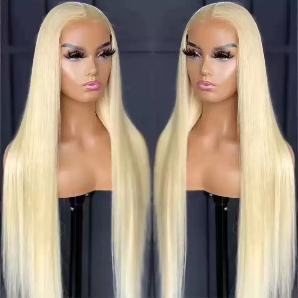Women's Fashion Front Lace Mid-length Hair Synthetic Long Straight Wig