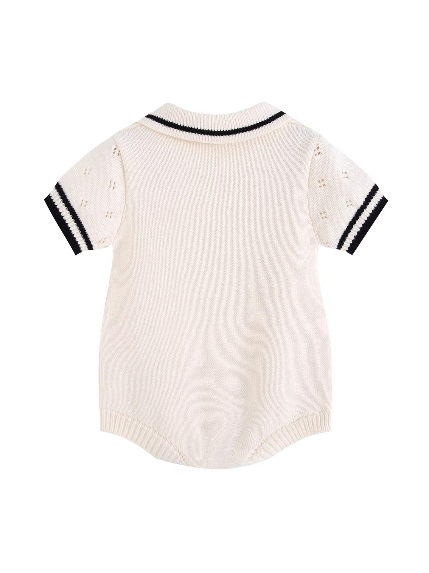 Women's & Men's Summer Thin Cotton Cute Hollow Knitted Romper Western Jumpsuit, Climbing Suit