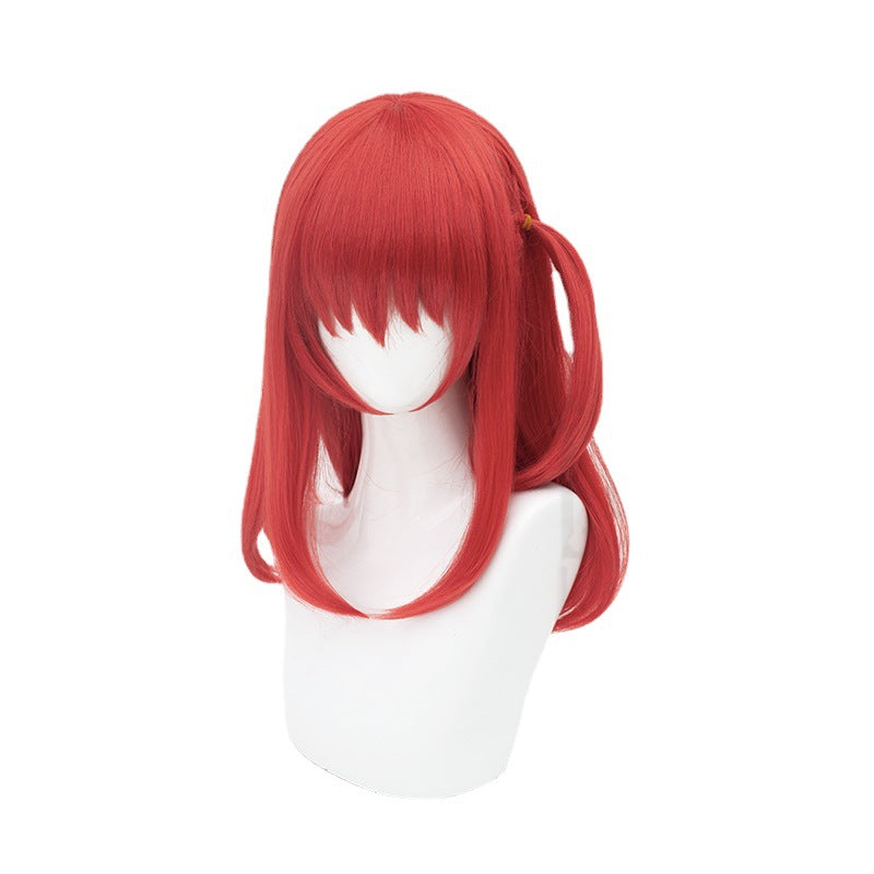 Travel Lonely Rock Yu Red Side Cos Wig