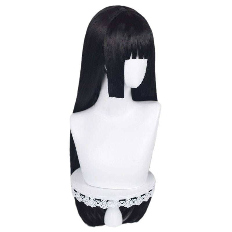 Trendy Cardamom Snake Dream Black Straight Cos Wig