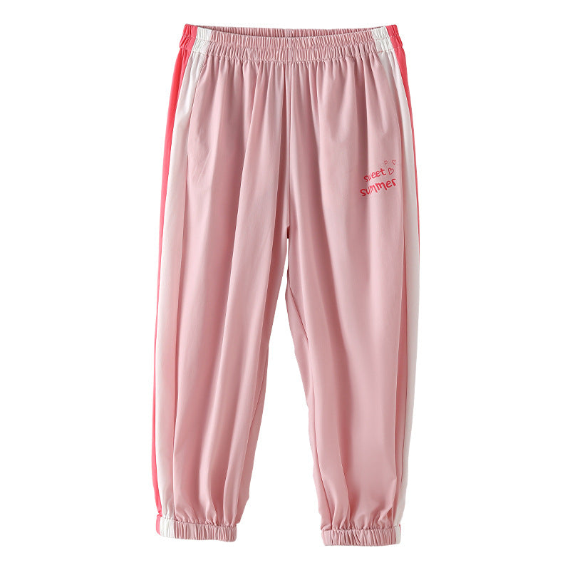 Children's Thin Trousers Summer Boys Medium Big Breathable Children's Pants