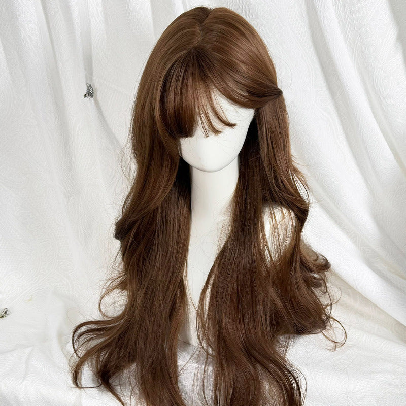 Bangs Long Curly Hair Cute Fashion Other Wig