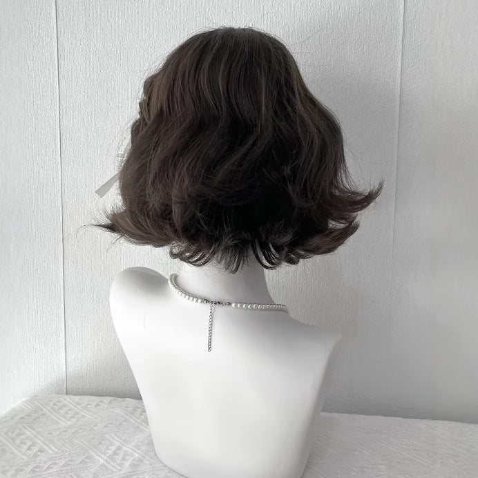 Women's Small Curls Artificial Fluffy Style Wig Short Curly Hair