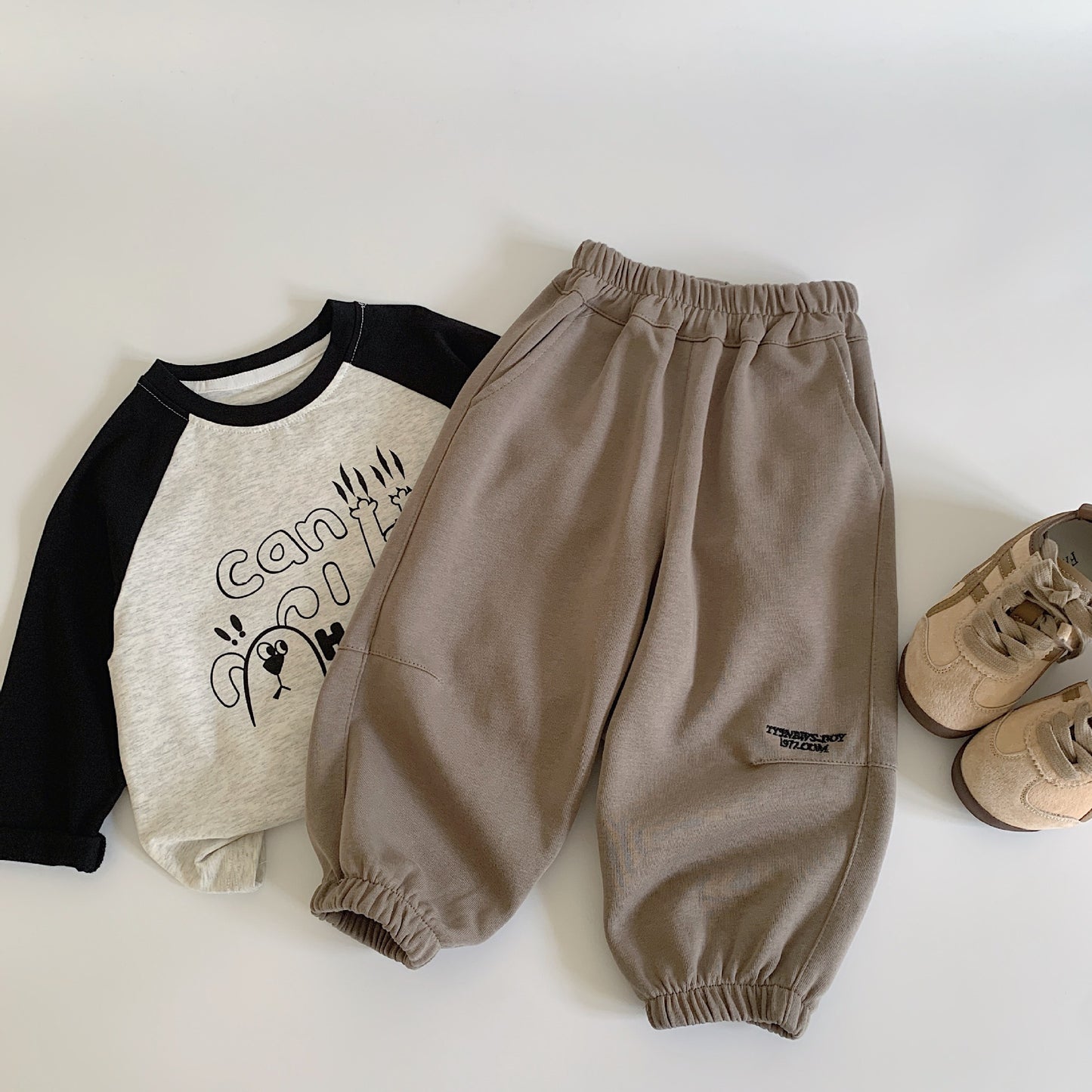 Men's & Children's Spring Trousers Sports Outerwear Casual Crawler Children's Pants
