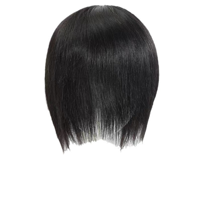 Woven Spinning Blank Breathable Comfortable Trim Wig Short Straight Hair