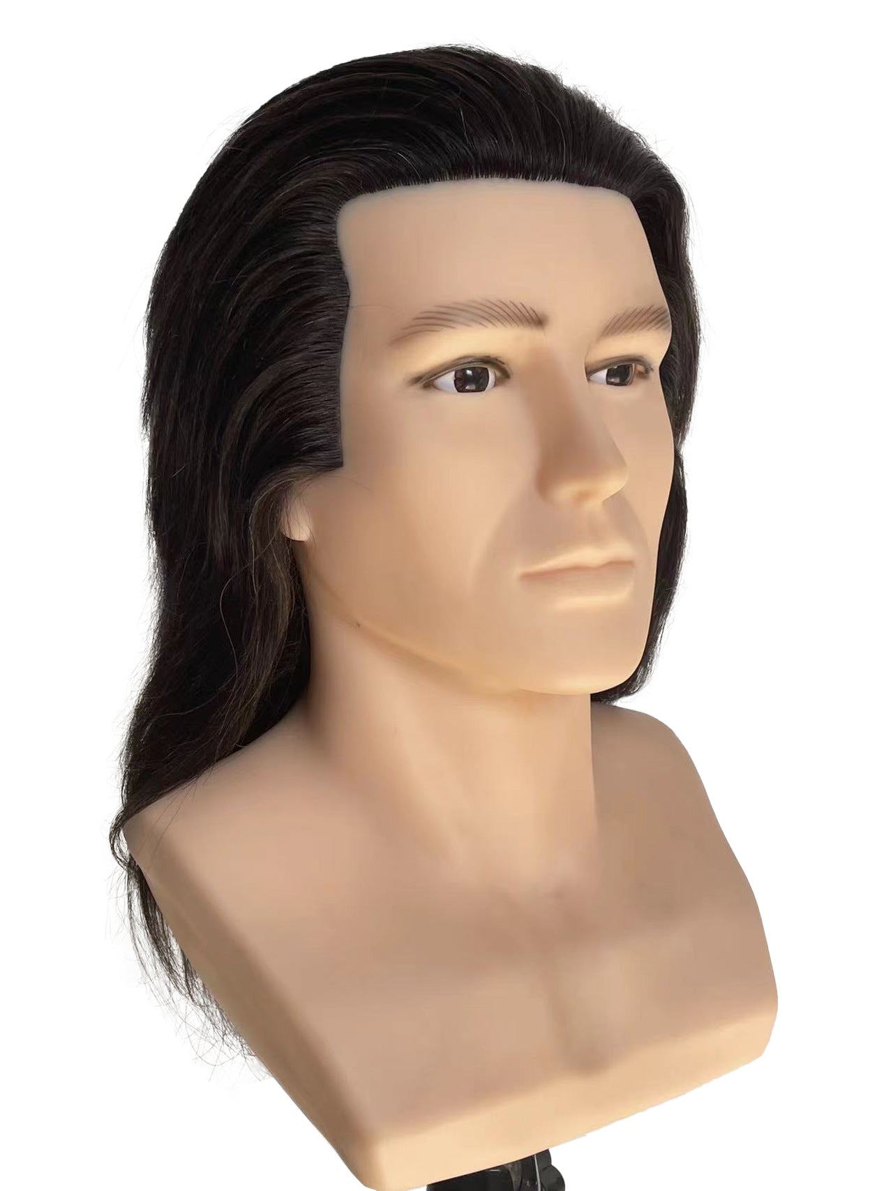 Men's Head Model Hot Dyeing All Real Hair Barber Other Wig
