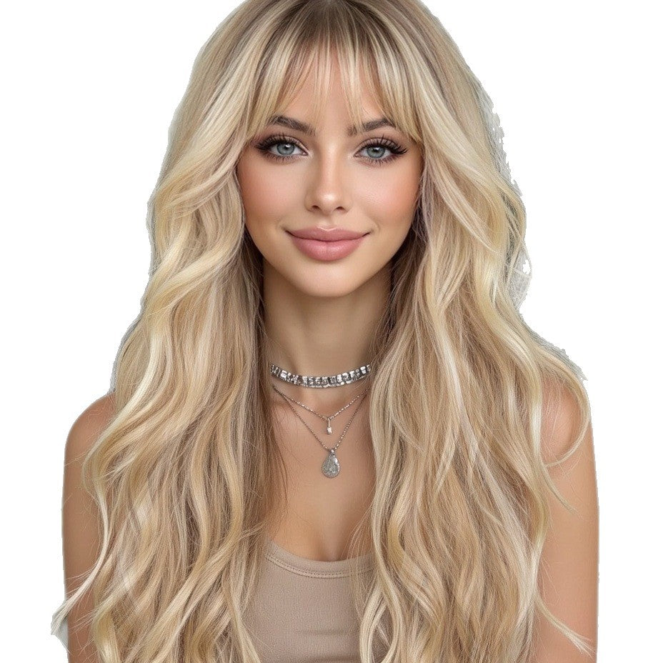 Curly Hair Suitable For Daily Wear Heat-resistant Fiber Wig Long Curls