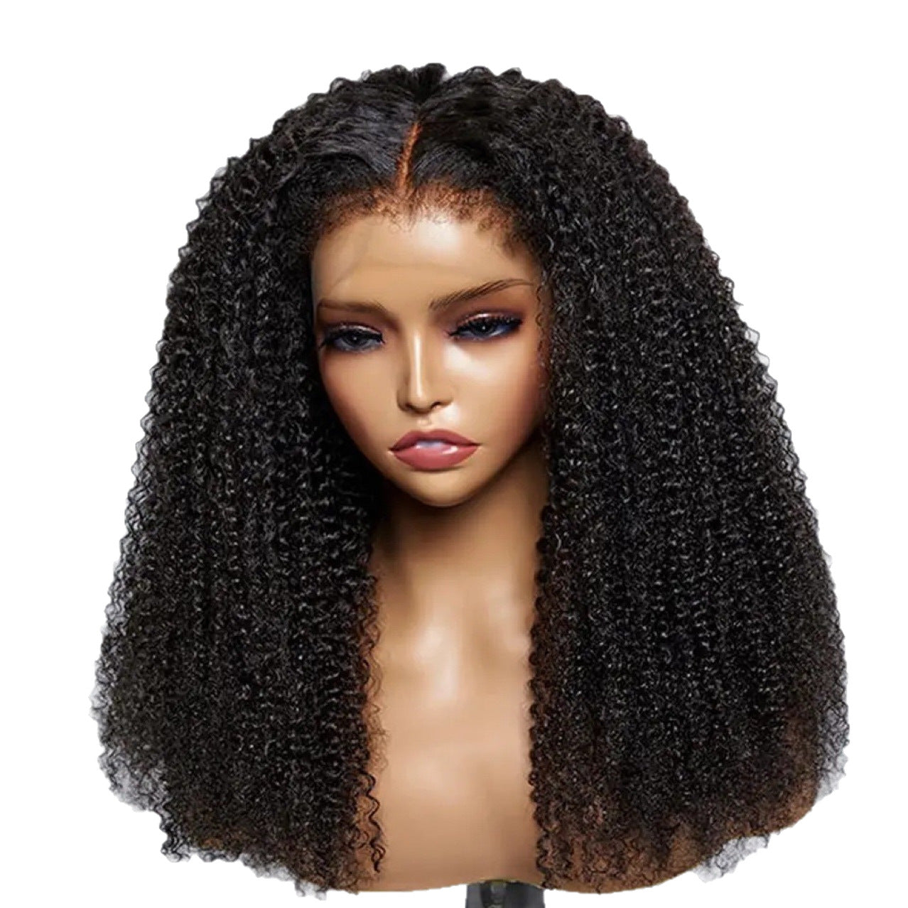 Edges Hairline Lace Front Wigs Human Wig Long Curls