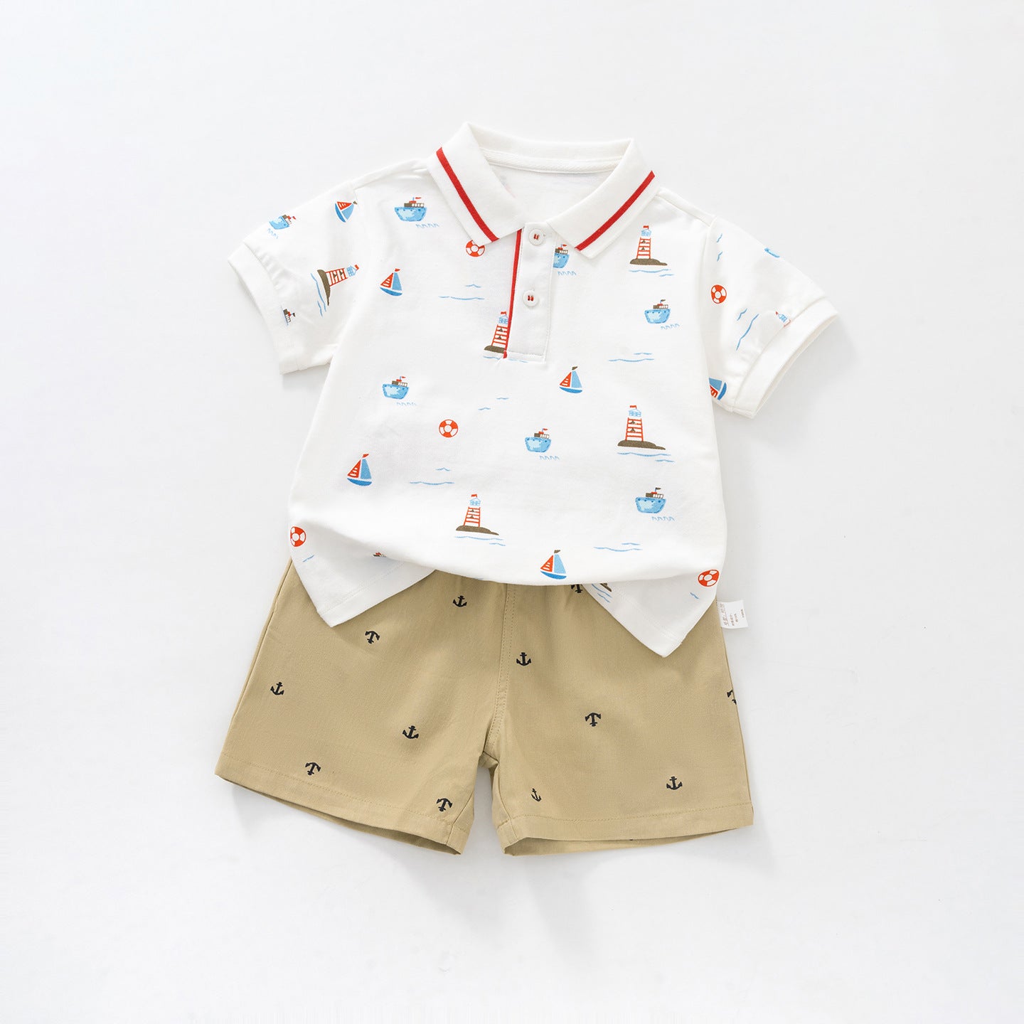 Children's Boys Summer Fashion Short-sleeved Clothes Cool Children's Suit