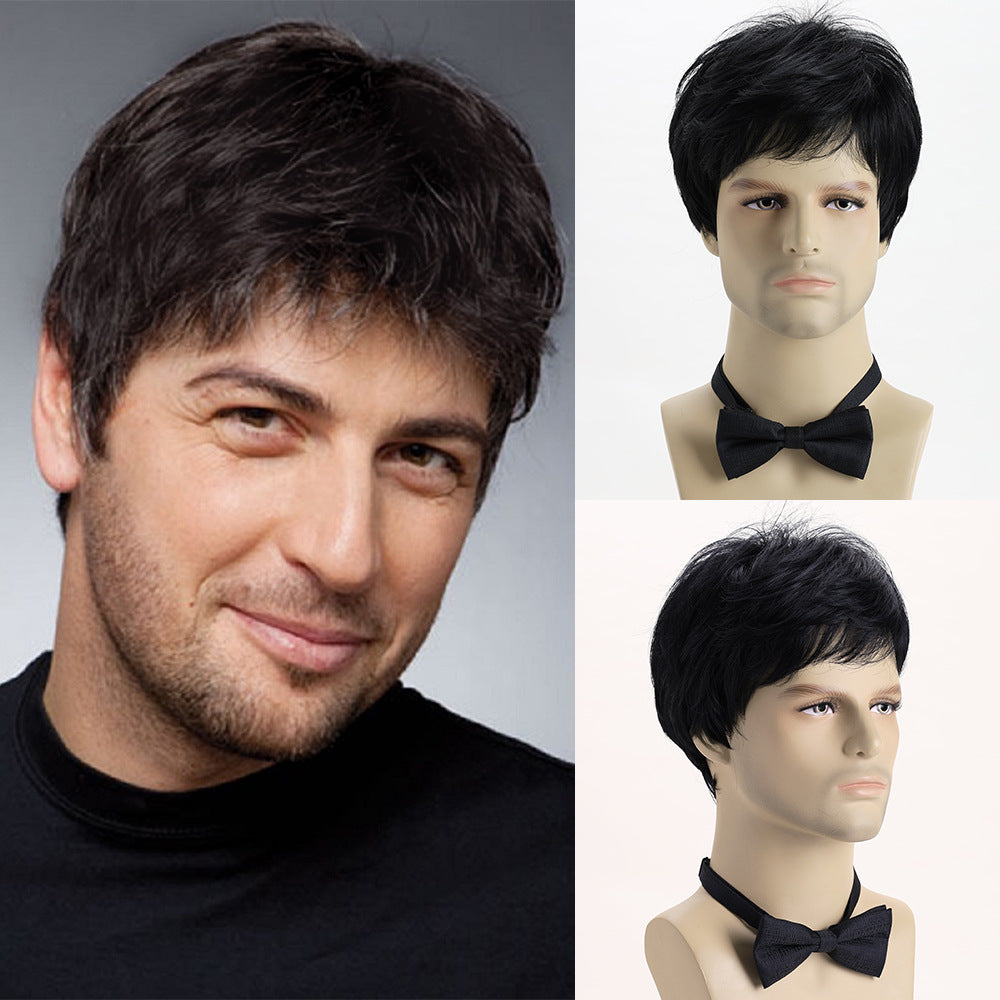 Men's Synthetic Wigs Fashion Short Hair Men's Wig