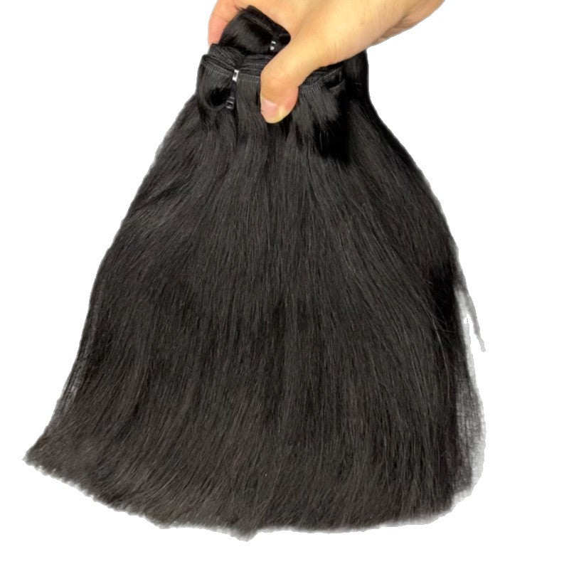 Vietnam Strip Of Human Weft Full Real Hair Wig