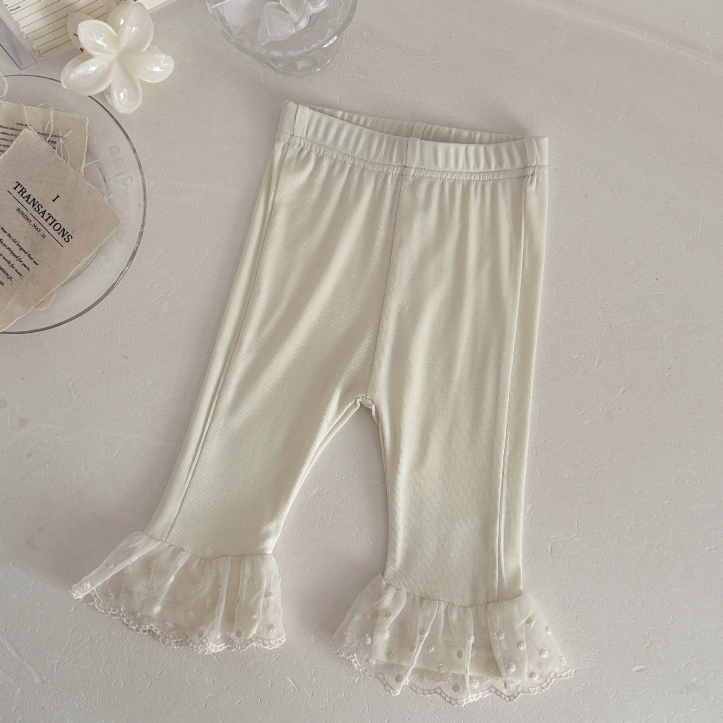 Women's Summer Bow Sleeveless Doll Shirt Embroidered Flared Lace Children's Suit