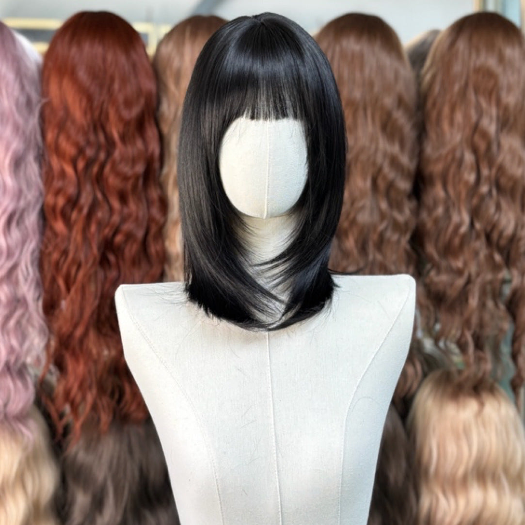 Hair Straight Curly Big Wave Realistic Wig Long Curls