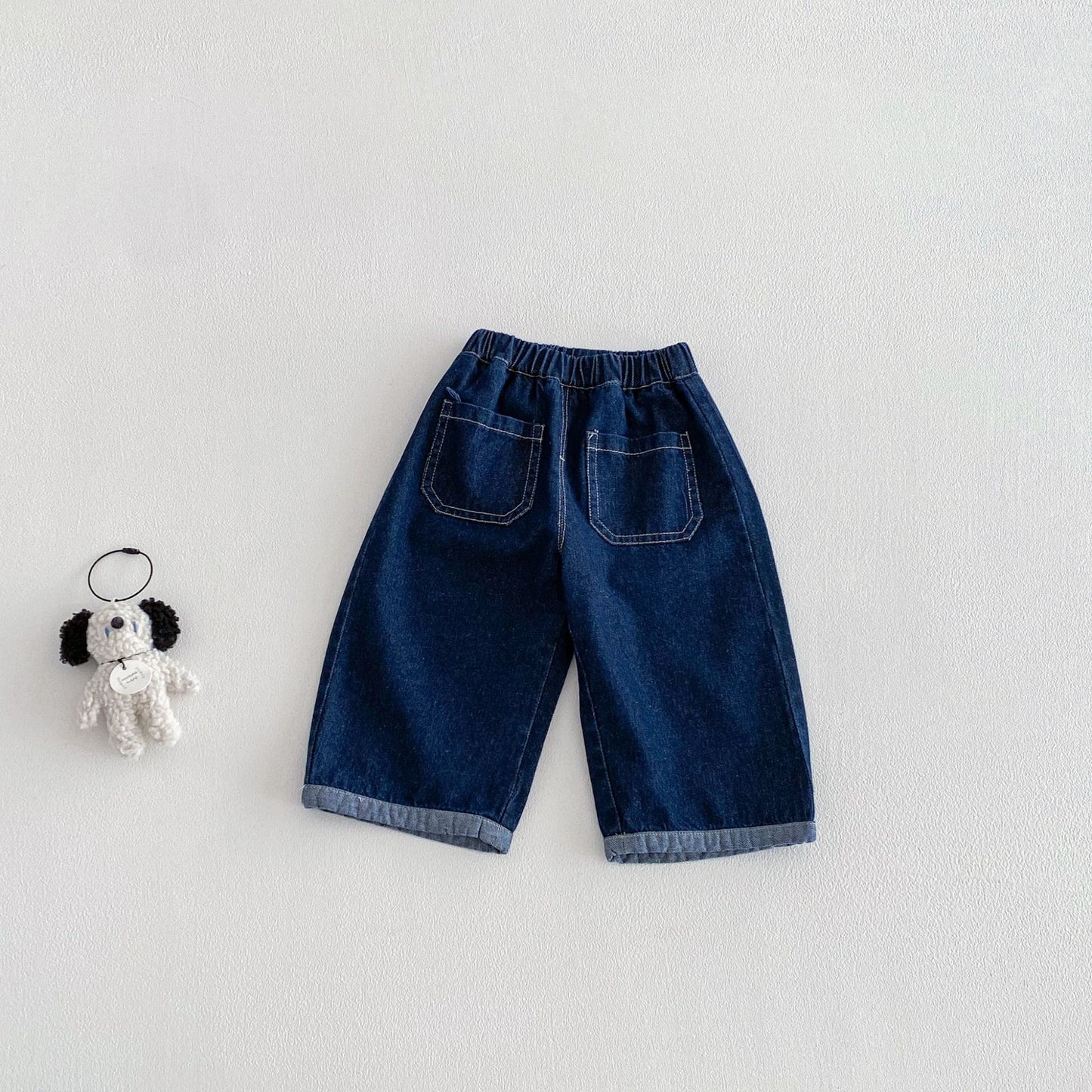 Children's Cartoon Jeans Spring Foreign Style Full Printing Children's Pants