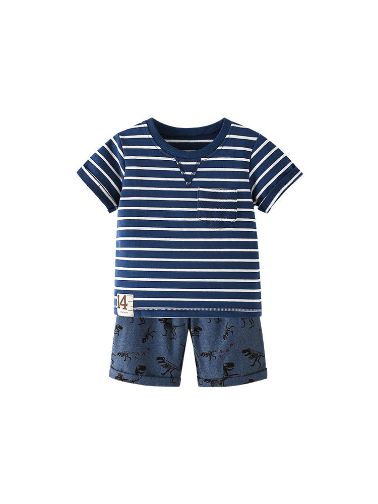 Children's Clothing Summer Short-sleeved Small Older Short Sleeve Children's Suit