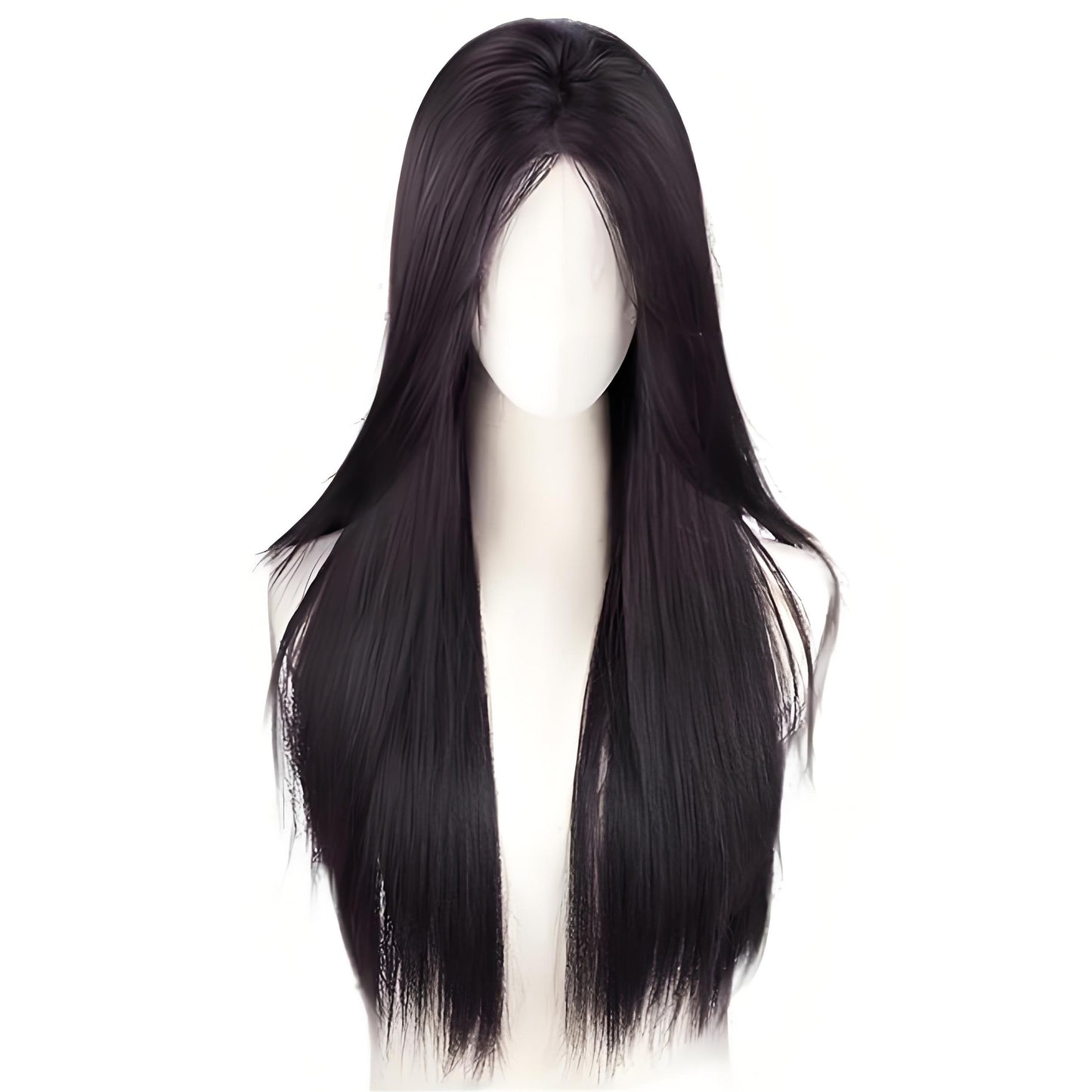 Women's Hair High-level Natural Two-dimensional Daily Black Long Straight Wig