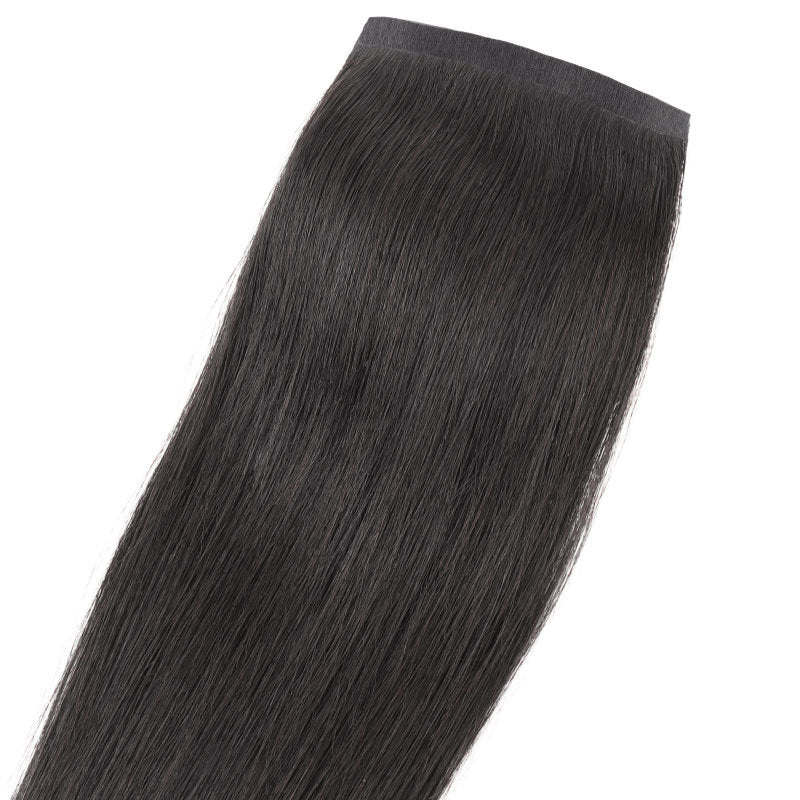Real Human Hair Invisible Natural Increase Volume Fluffy Extension Long Wig