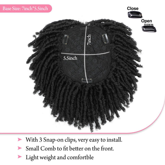 African Spiral Mesh Plate Dreadlocks Curly Long Hair Wig