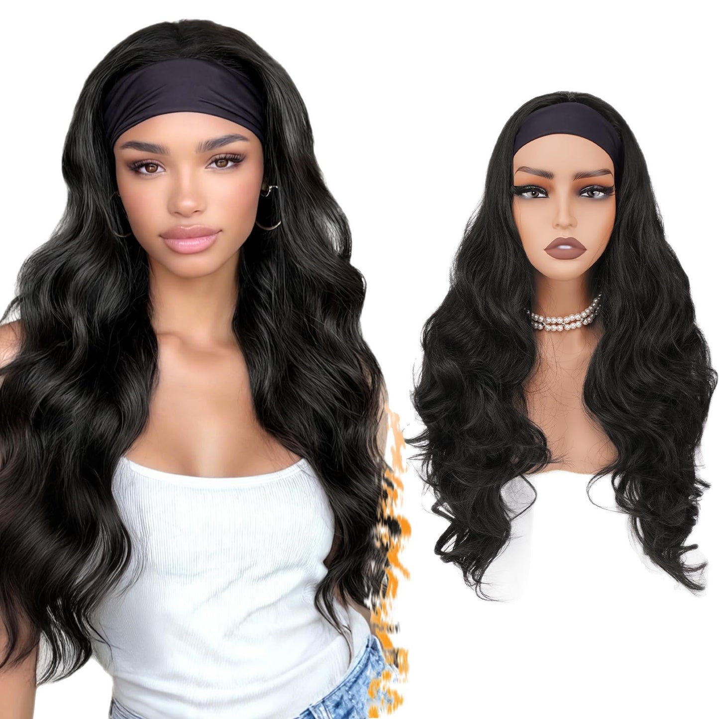 Women's Ice Ribbon Big Wave Curly Synthetic Wig Long Curls