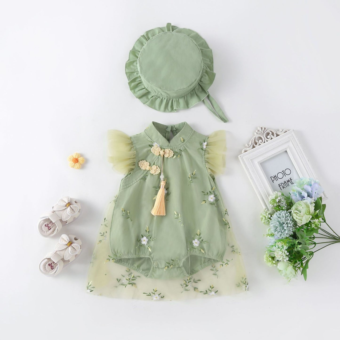 Children's Dress Jumpsuit Chinese Style Han Costume Princess Jumpsuit, Climbing Suit