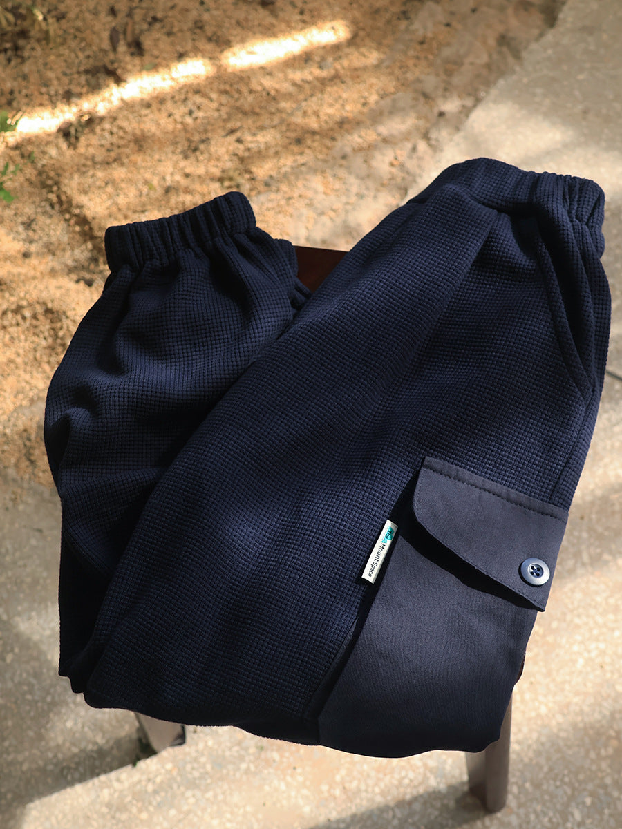 Children's Broken Size Casual Spring Outdoor Sports Waffle Children's Pants
