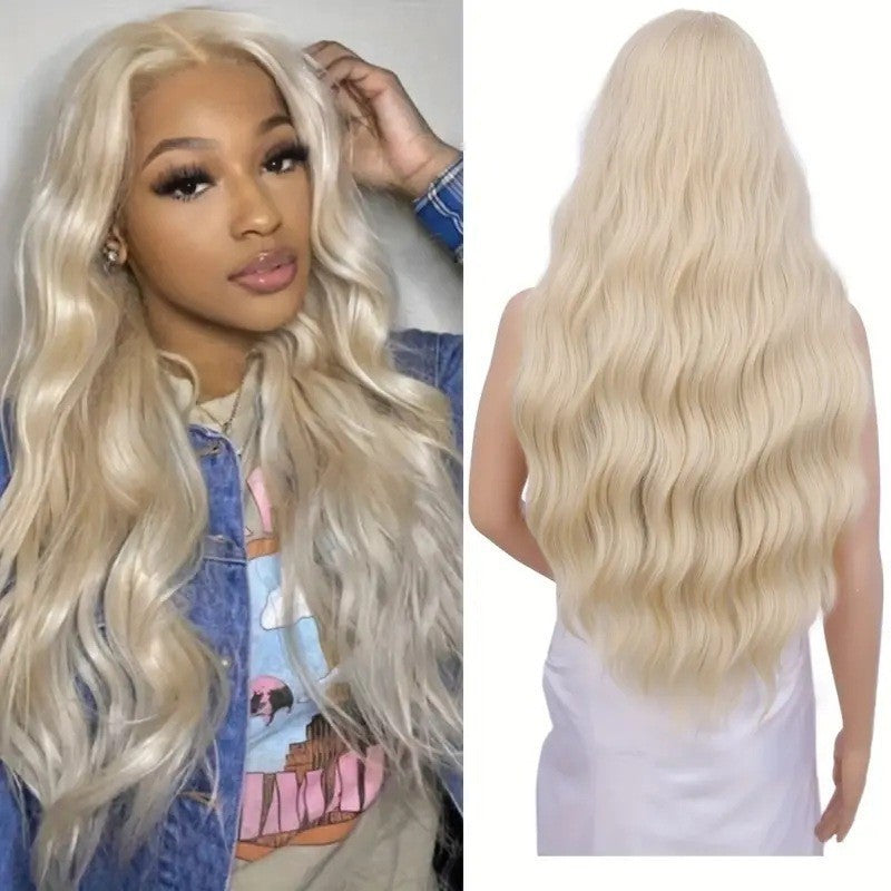 Women's African Chemical Fiber Hair Texture Curly Wig Long Curls