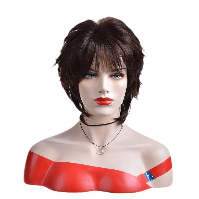 Classic Attractive Graceful Innovative Fluffy Female Wig Short Curly Hair