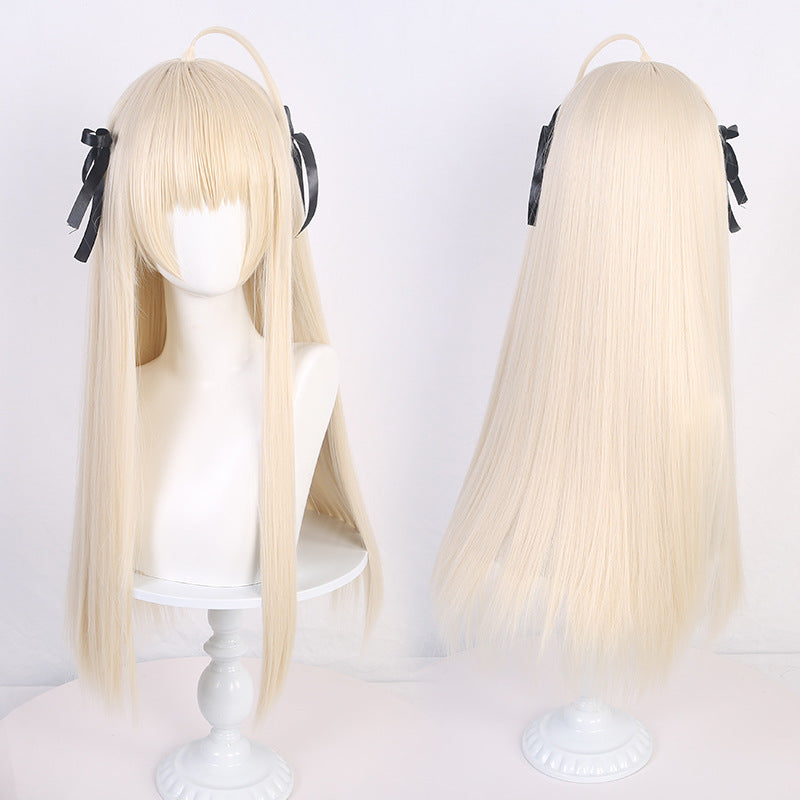 Fashion No Sora Strap Double Ponytail Cos Wig