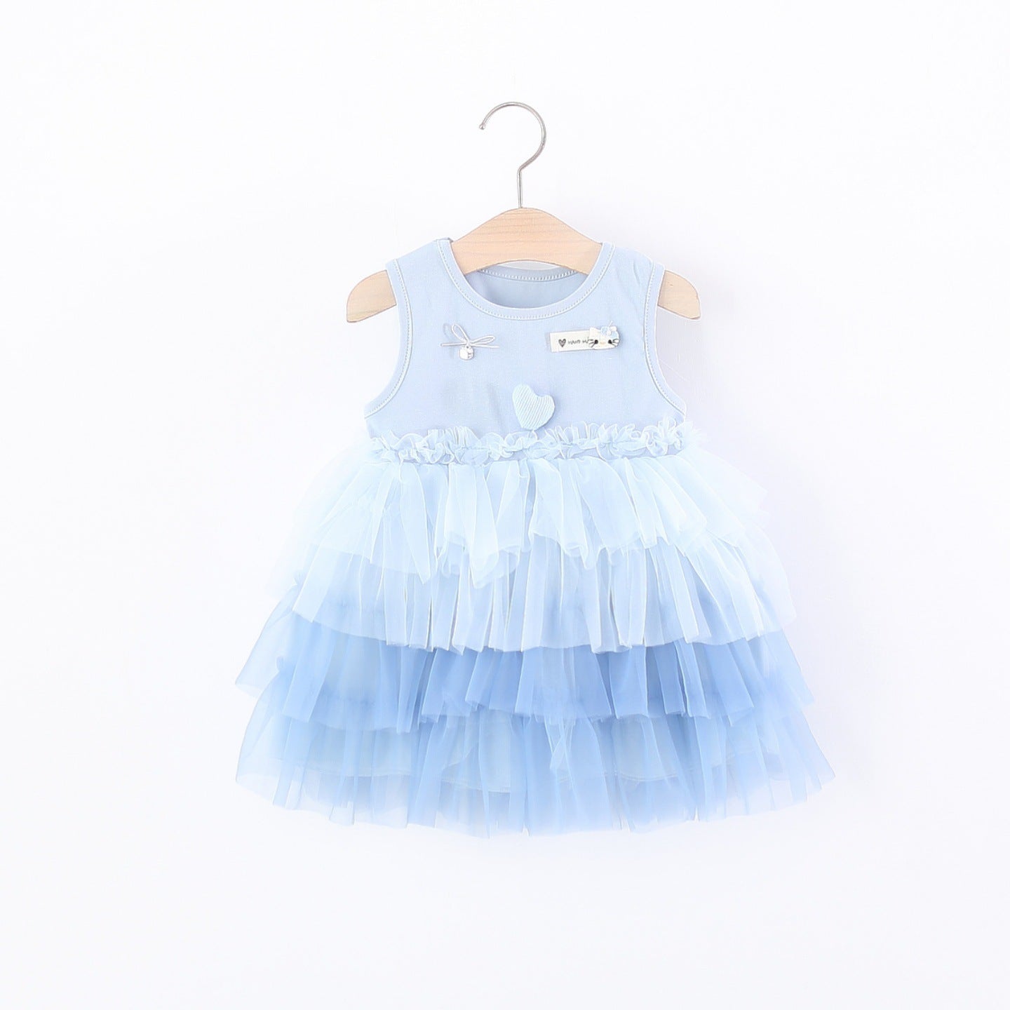 Children's Clothing Sleeveless One-piece Summer Gradient Color Tulle Children's Dress