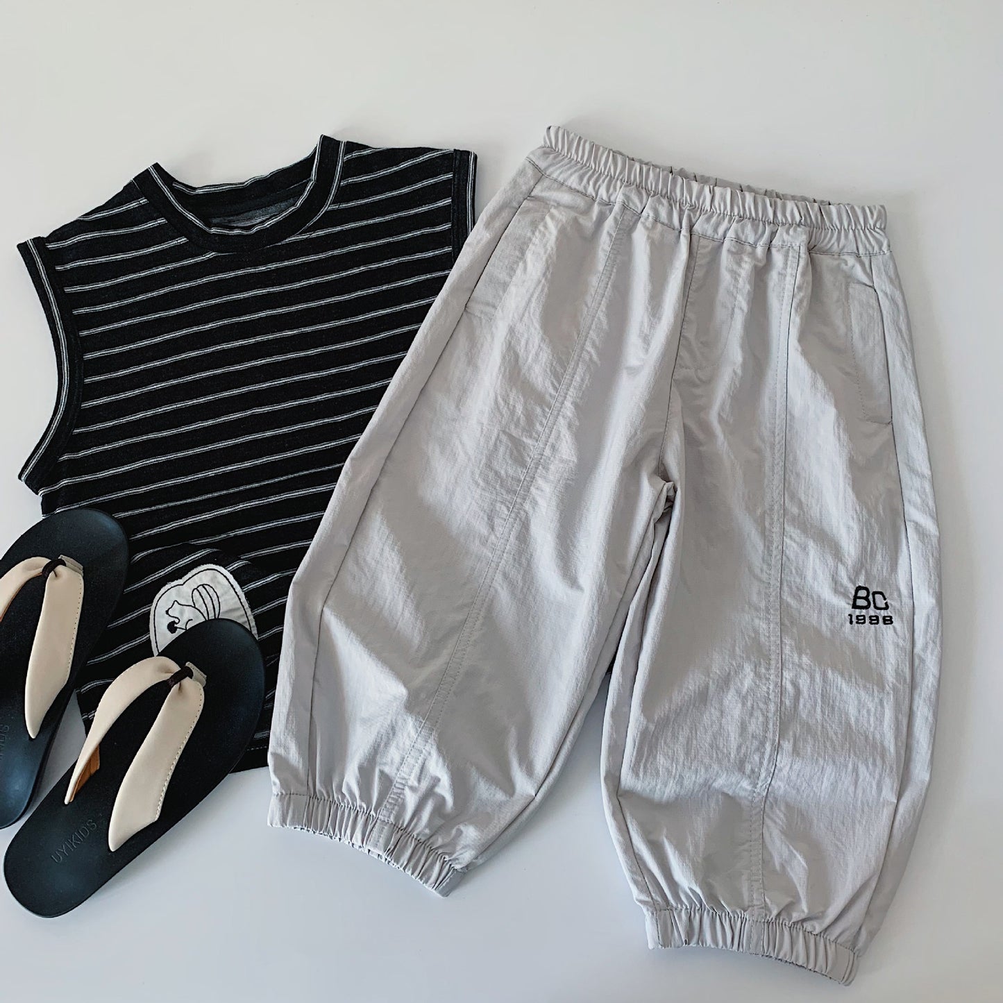 Children's Boy Summer Loose Casual Ankle Banded Handsome Trousers Children's Pants