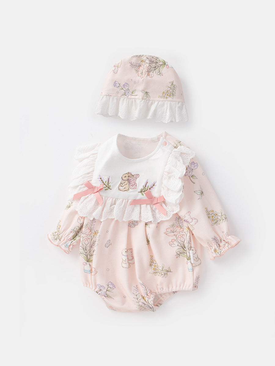 Wrap Clothes Spring Princess Print One Jumpsuit, Climbing Suit
