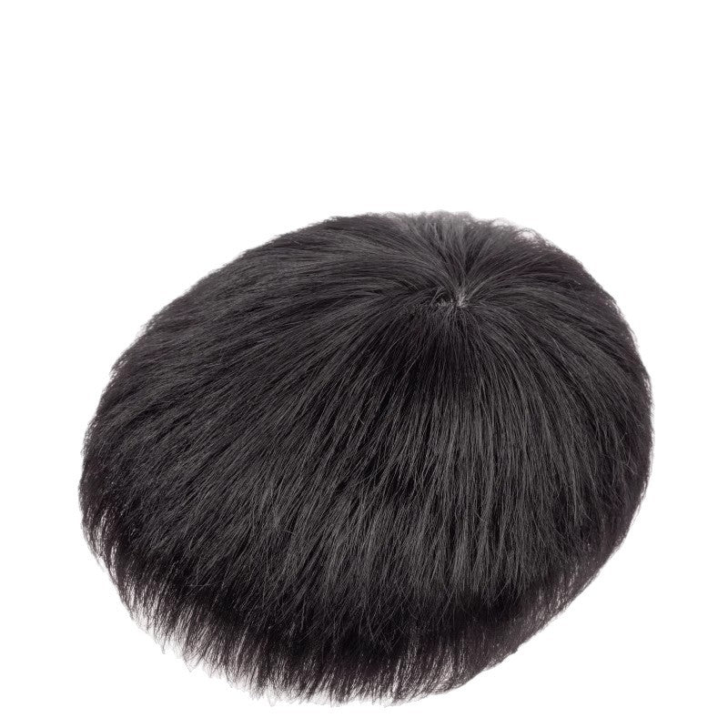Men's Fluffy Top Supplementing Piece Around Biological Business Men's Wig
