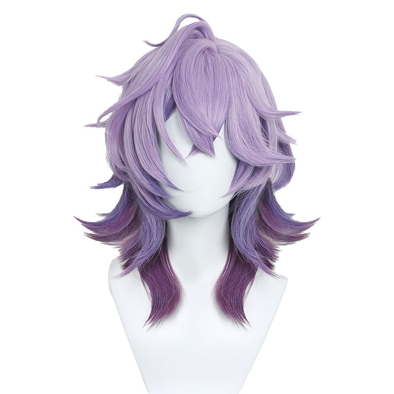 Original God Gradient Color Wolf Tail Shape Simulation Scalp Top Cos Wig