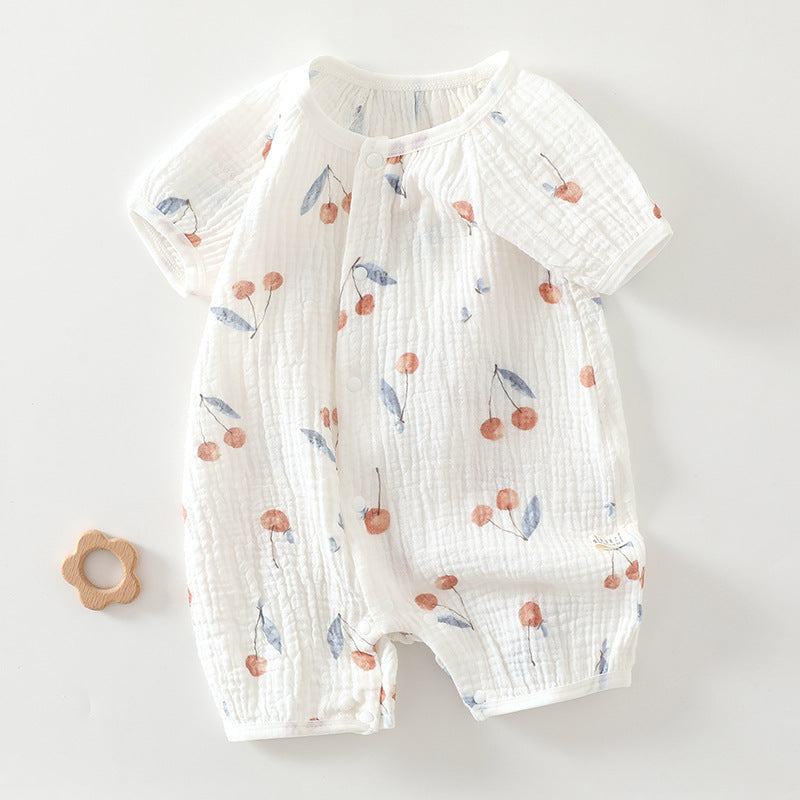 Gauze Jumpsuit Born Clothes Cotton Thin Jumpsuit, Climbing Suit
