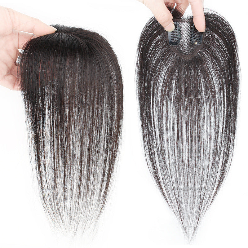 Top Hair Replacement Small Peach Heart Woven Lightweight Wig