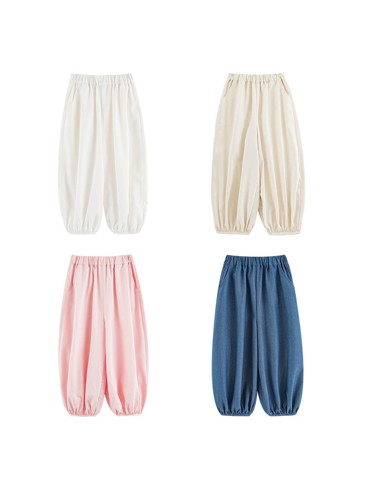 Children's Smooth Legs Light Bloomers Summer Cool Children's Pants