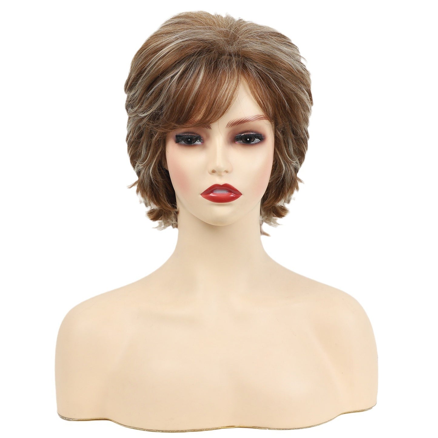 Elegant Glamorous Fashion Fluffy Chemical Fiber Wig Short Straight Hair