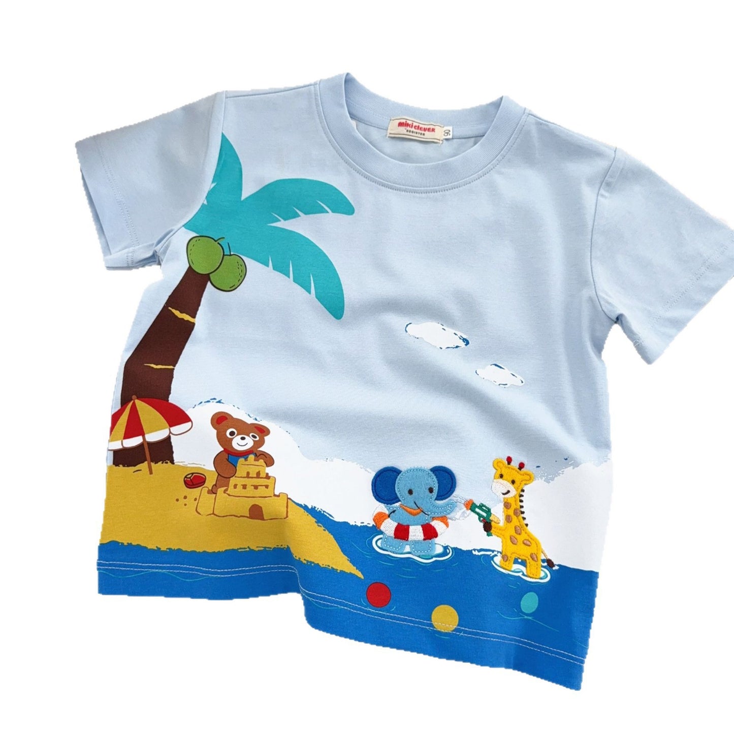 Children's Inner Wear Boys Summer Beach Island Short Children's T-shirt