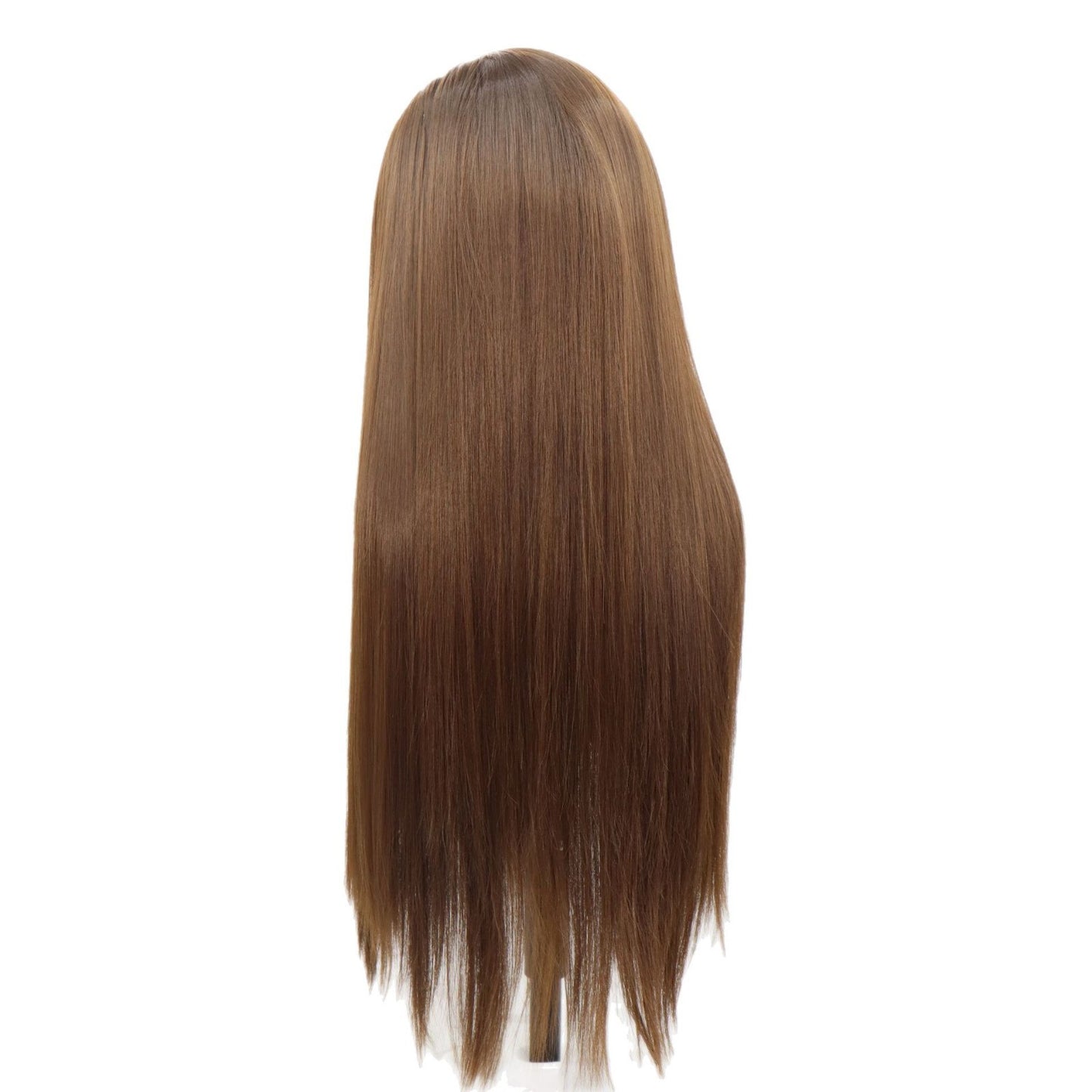 Full Top Head Cover Fiber Hand-woven Natural Long Straight Wig