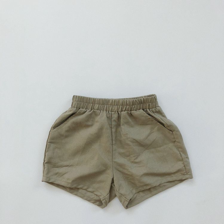 Children's Linen Texture Hot Thin Boys Washed Shorts Children's Pants