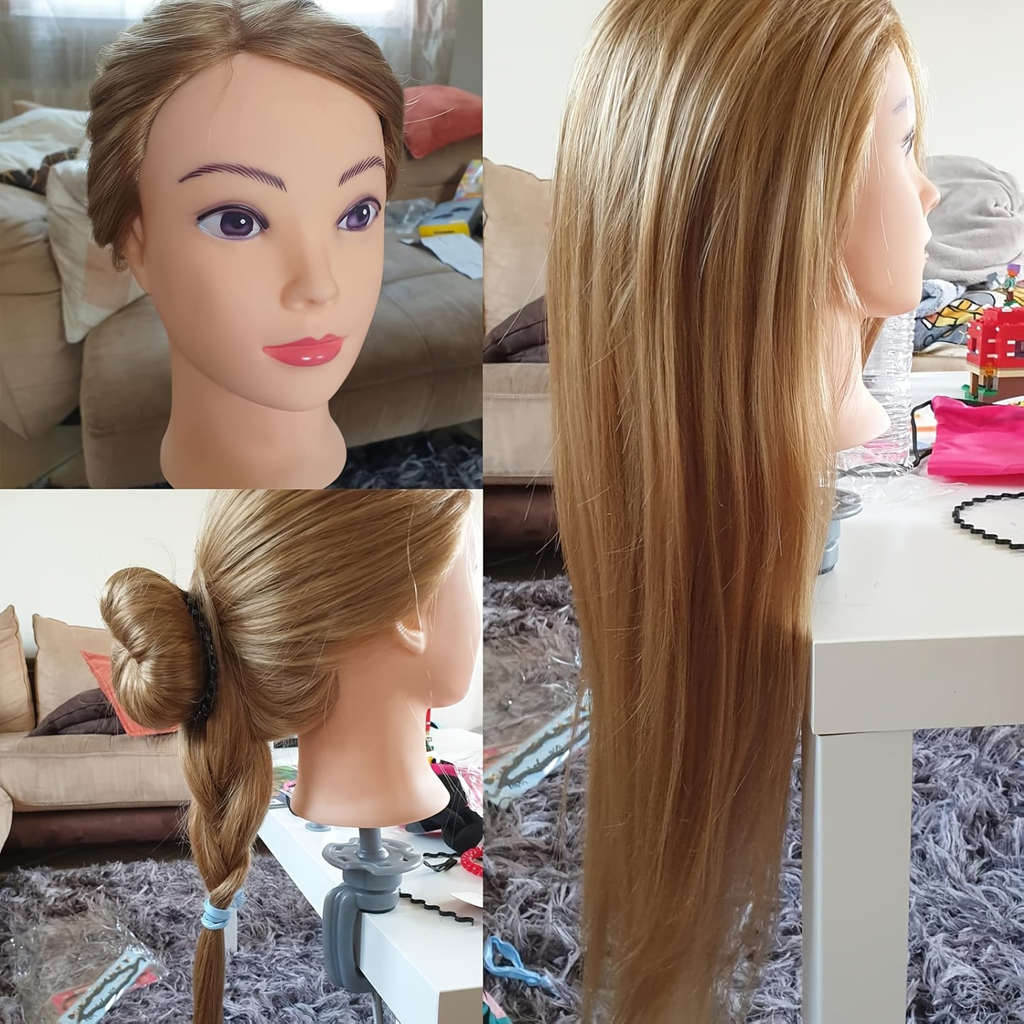Mock Hairdressing Hair Practice Head Bracket Real Model Mannequin Doll Other Wig