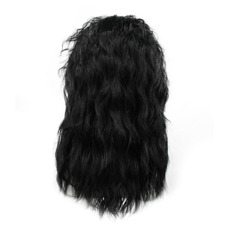 Jackson Rock Imitation Show Sketch Performance Stage Black Cos Wig