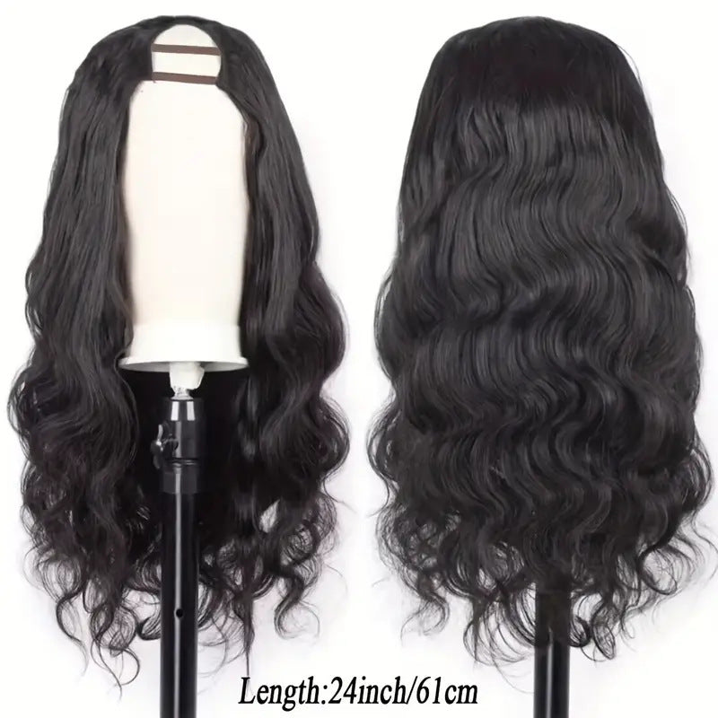 Women's Front Lace Medium Large Wave Curly Hair Fluffy Wig Long Curls
