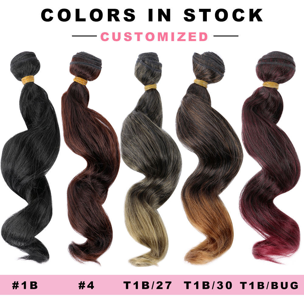 Fiber Roll Tube Hair Weft Set More Wig Long Curls