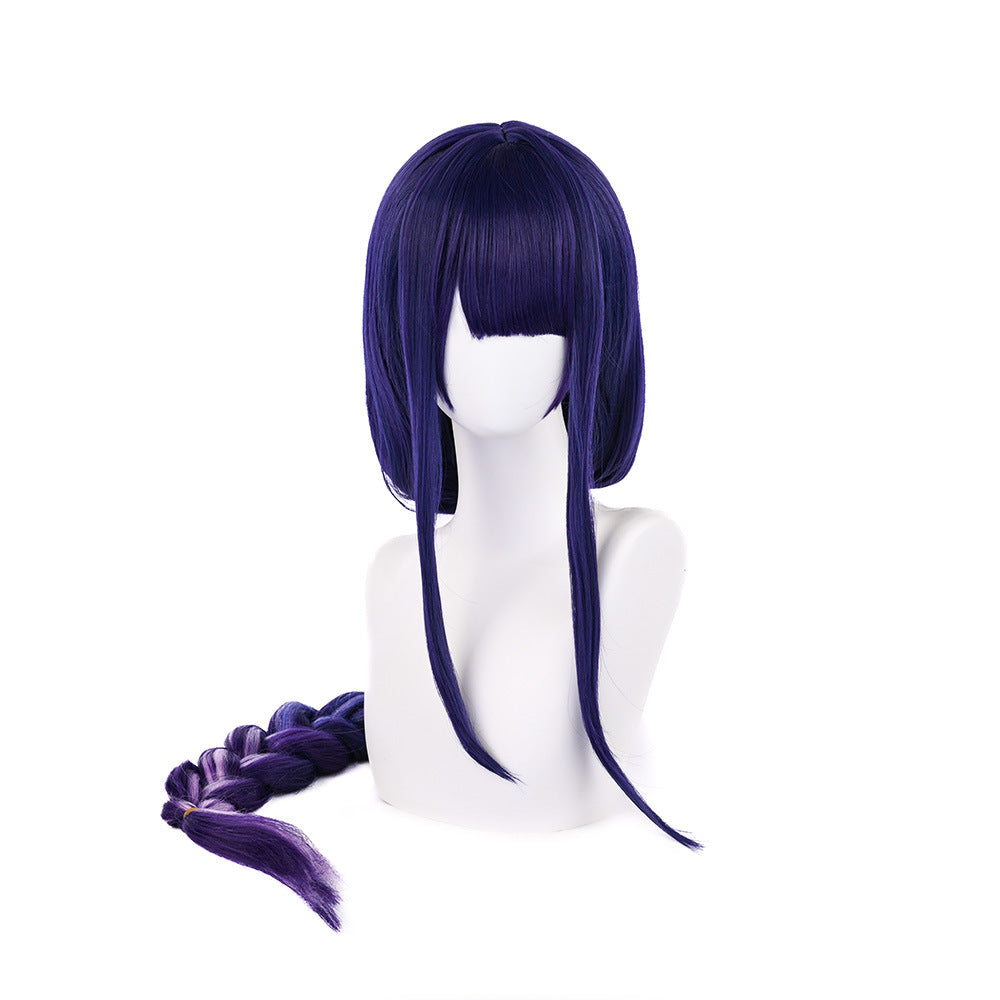 Anime Original God Thunder General Bold Twist Braid Highlight Gradient Wig Long Curls