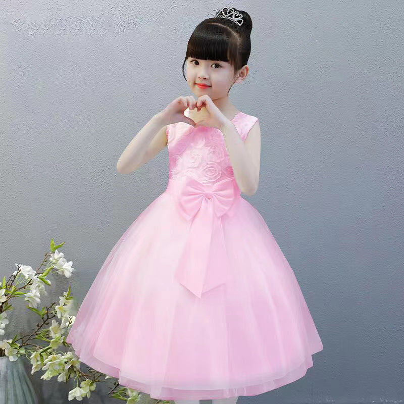 Children's Flower Birthday Costume For Piano Performance Children's Dress