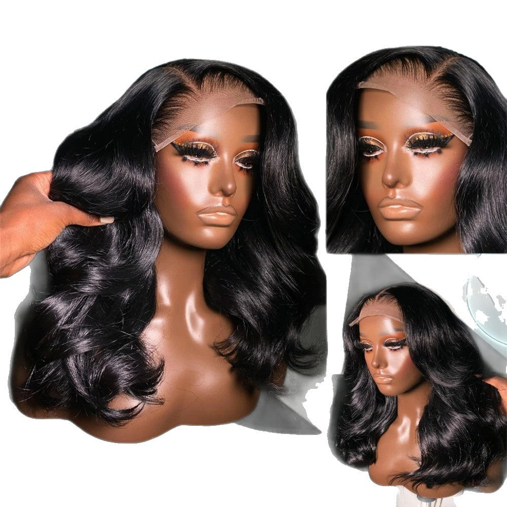 Fashion Classy Graceful Transparent Lace Forehead Wig Short Curly Hair