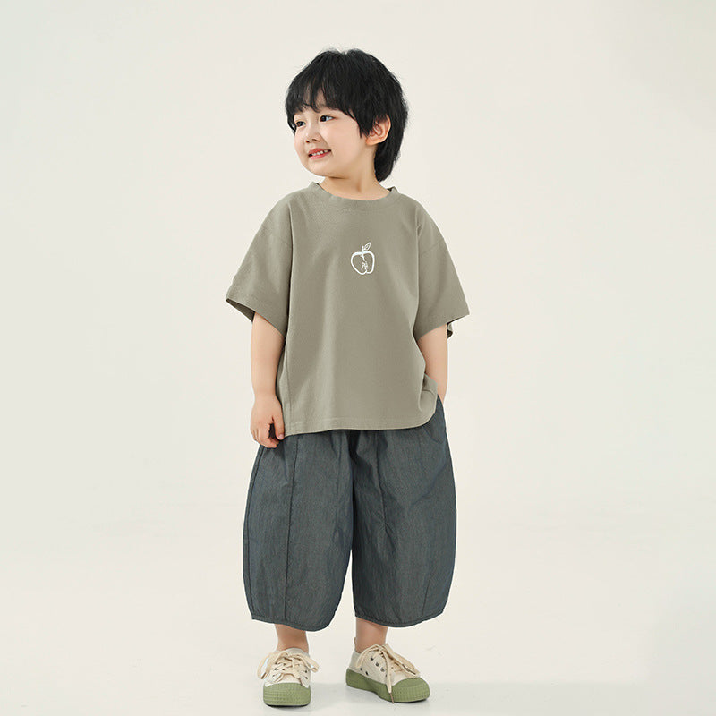 Children's Clothing Boy's Short-sleeved Summer Korean Loose Top Children's T-shirt