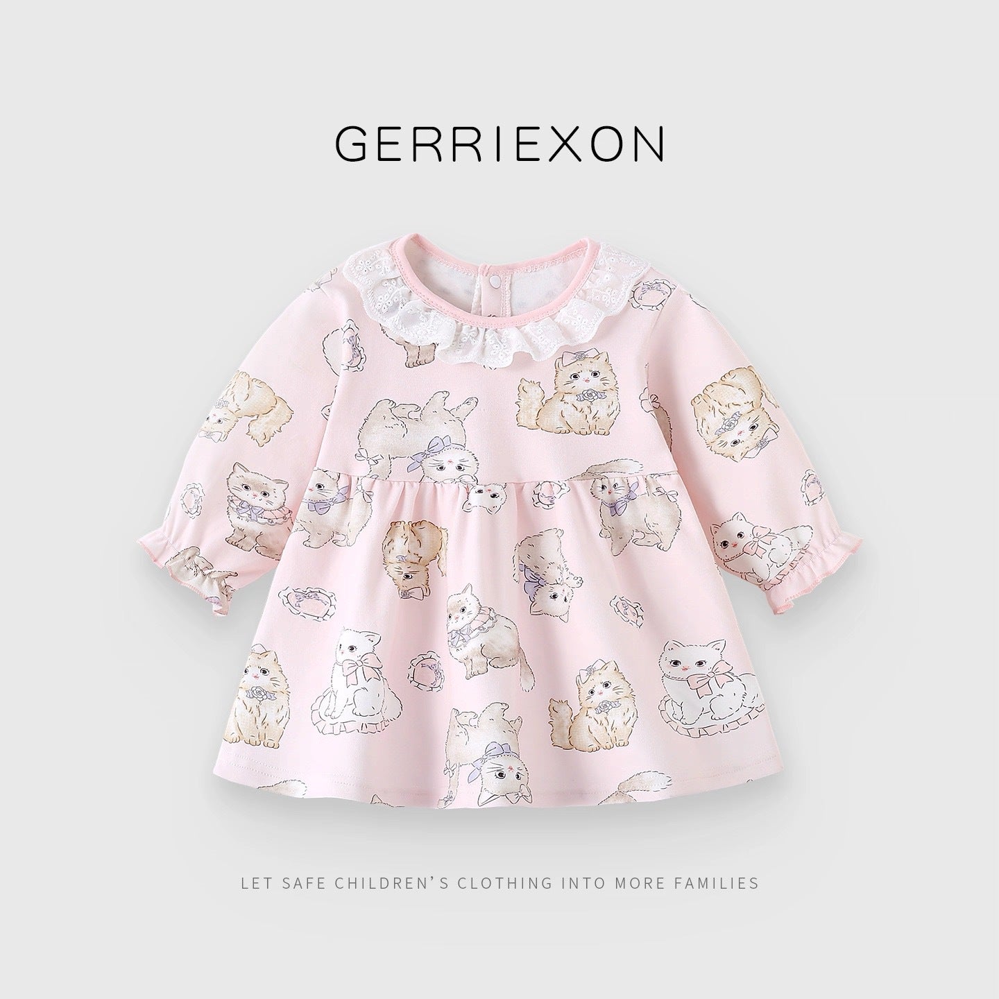 Purified Cotton Clothes For Babies Princess Children's Dress