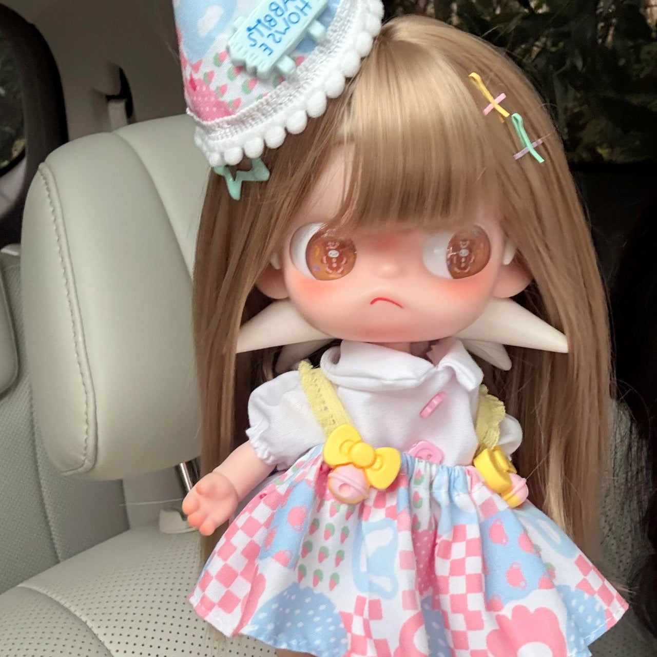 Little Bit Small Cloth Simulation Fiber Blank Hair Cos Wig